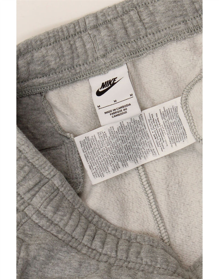 NIKE Mens Tracksuit Trousers Joggers Medium Grey Flecked Cotton