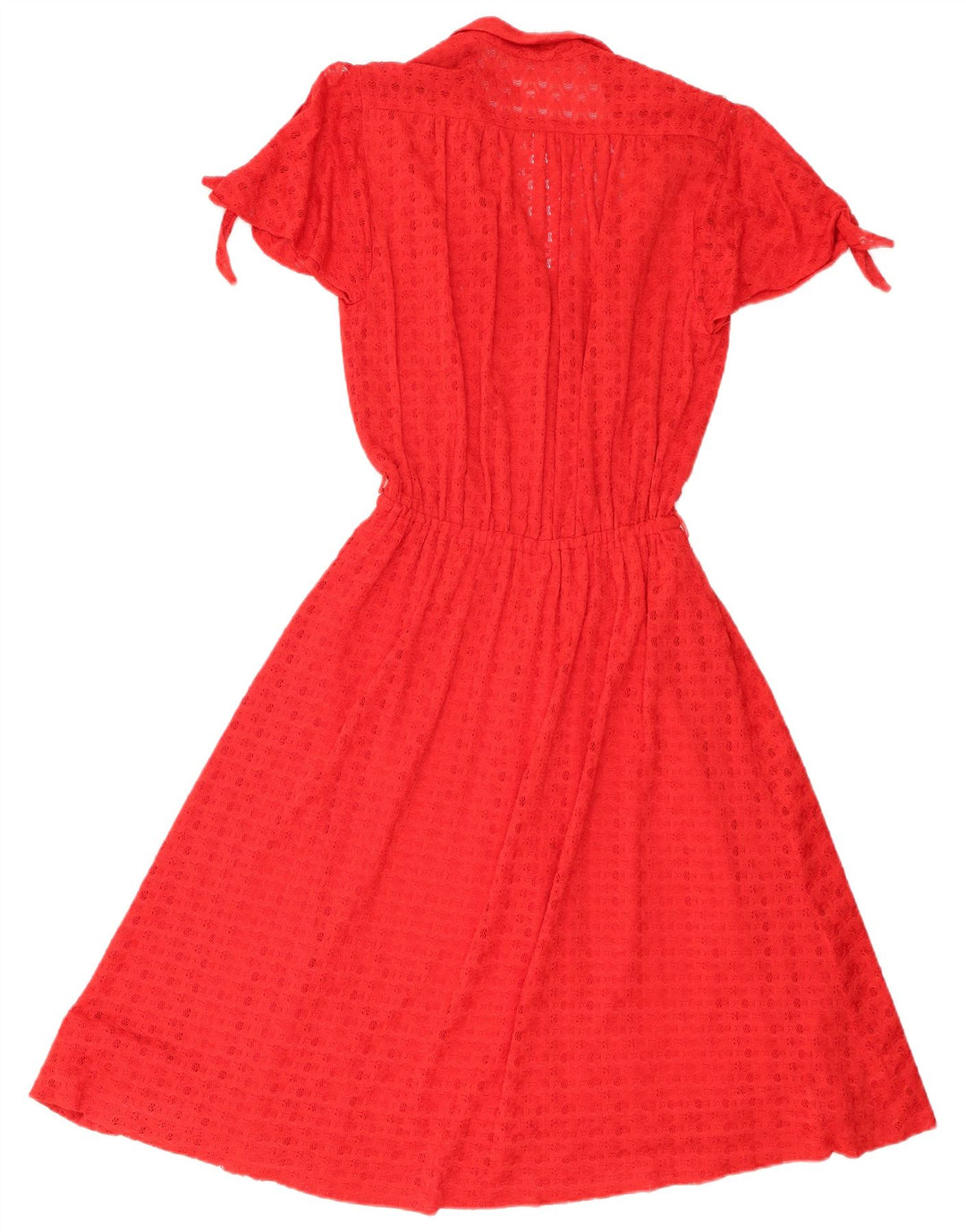 Vintage Womens A-Line Dress UK 8 Small Red