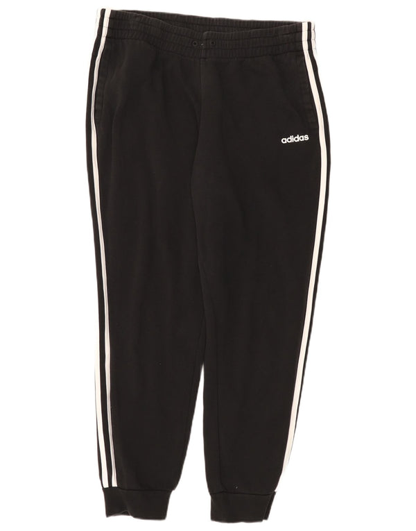 Adidas Womens Tracksuit Trousers Joggers UK 16 Large Black Cotton