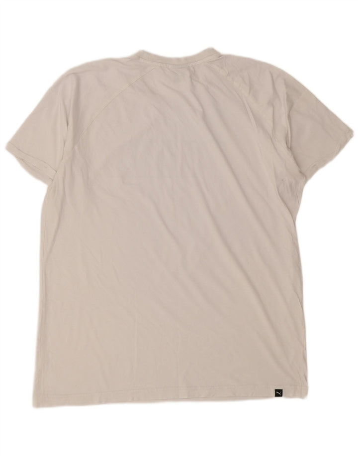 T-shirt grafica da uomo Puma Large bianca