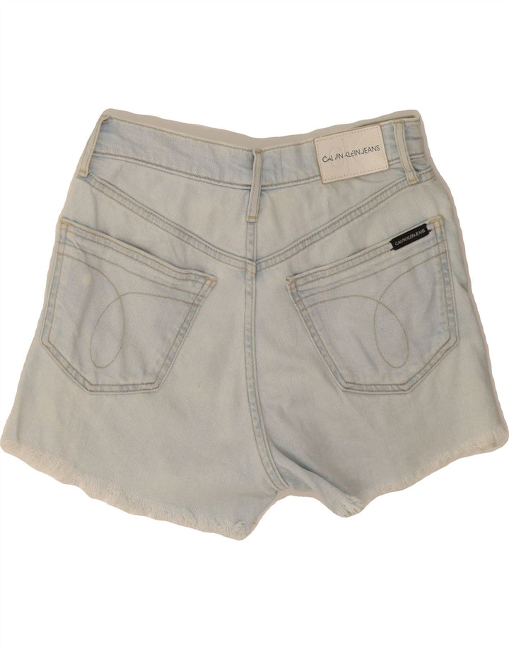 CALVIN KLEIN Womens Denim Shorts W26 Small  Blue