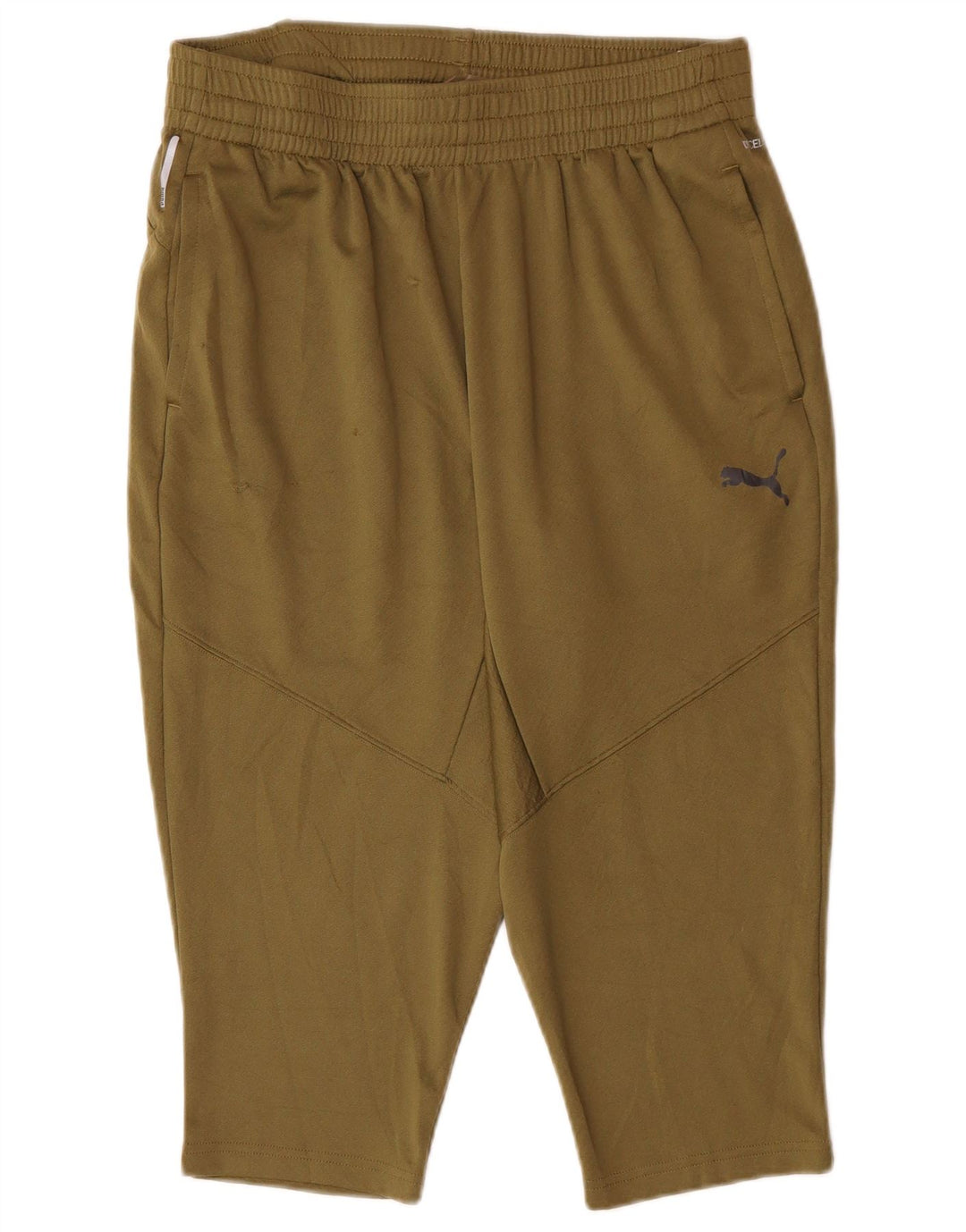 Pantaloncini sportivi Bermuda da uomo PUMA grandi in poliestere kaki