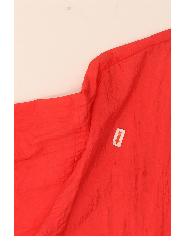 AERO Womens Tracksuit Top Jacket UK 14 Medium Red Nylon Vintage Aero and Second-Hand Aero from Messina Hembry 