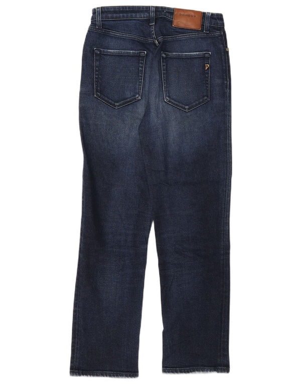 Dondup Womens Straight Jeans W28 L27 Navy Blue Cotton