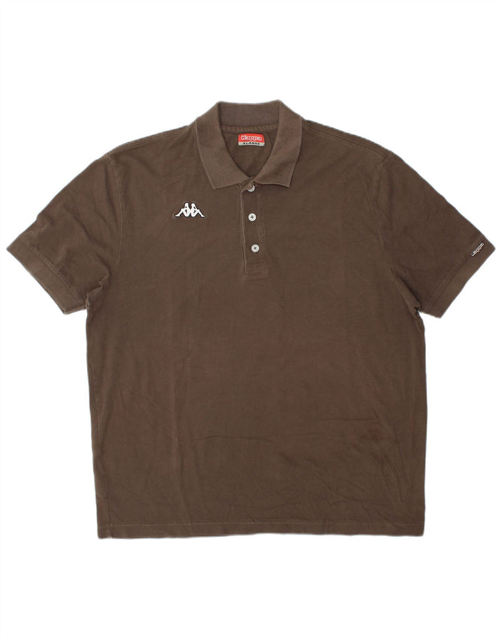 Kappa Mens Polo Shirt XL Brown