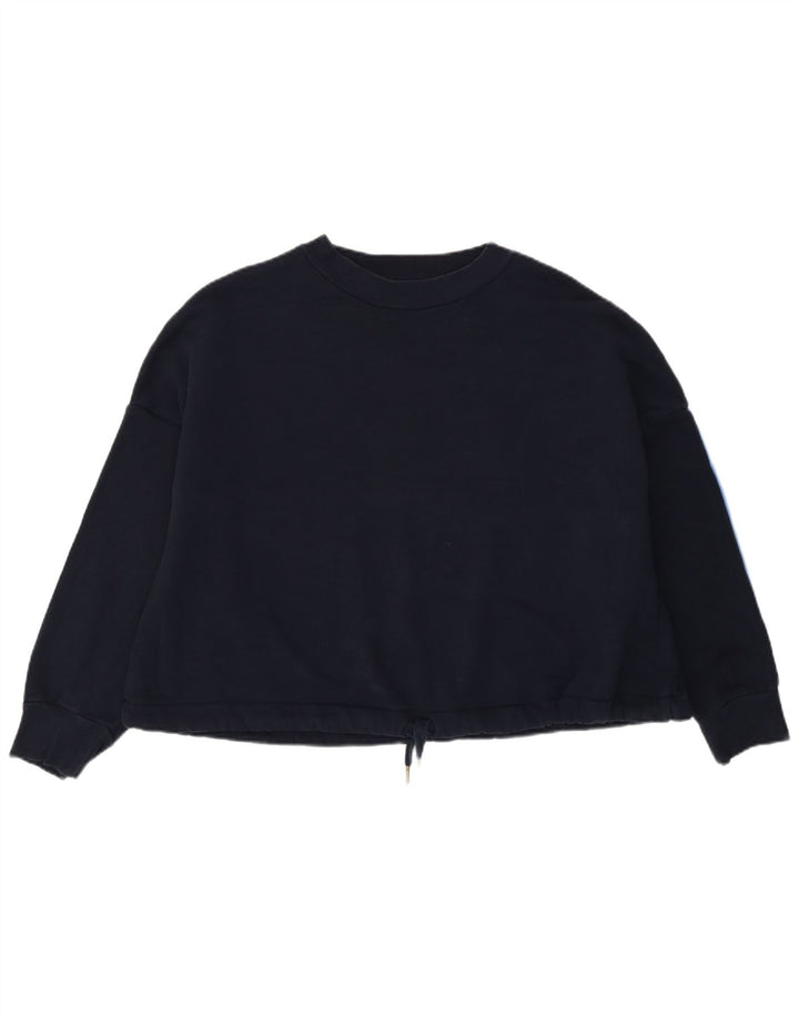 Marks & Spencer Womens Oversized Sweatshirt Jumper UK 14 Medium Navy Blue