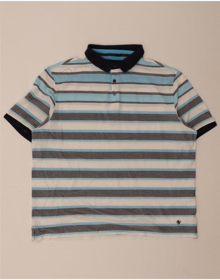 Marks & Spencer Polo Blue Harbor 2XL Homme Rayé Multicolore