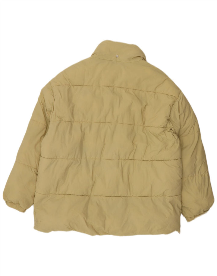 Zara Womens Padded Jacket UK 16 Large Yellow Nylon