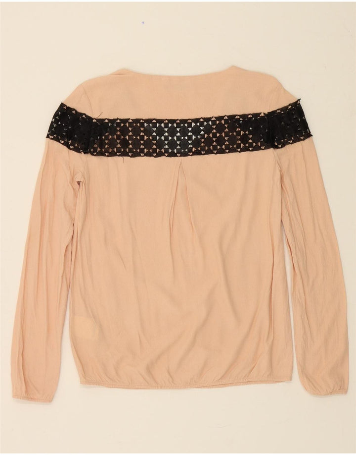 TRUSSARDI Womens Oversized Blouse Top IT 38 XS Pink Colourblock Vintage Trussardi and Second-Hand Trussardi from Messina Hembry 