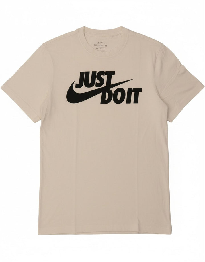 NIKE Mens Graphic T-Shirt Top Small White Cotton Vintage Nike and Second-Hand Nike from Messina Hembry 