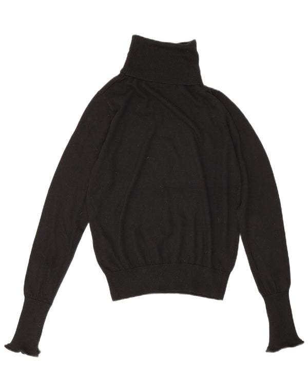 Zara Damen-Pullover mit Rollkragen, Gr. 6, XS, Schwarz, Polyester