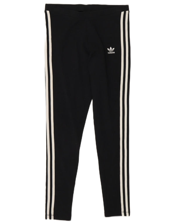 Adidas Leggings Femme UK 10 Petit Coton Noir