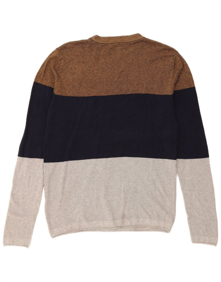 Maglione maglione girocollo da uomo Jack & Jones grande blocco di colori multicolore
