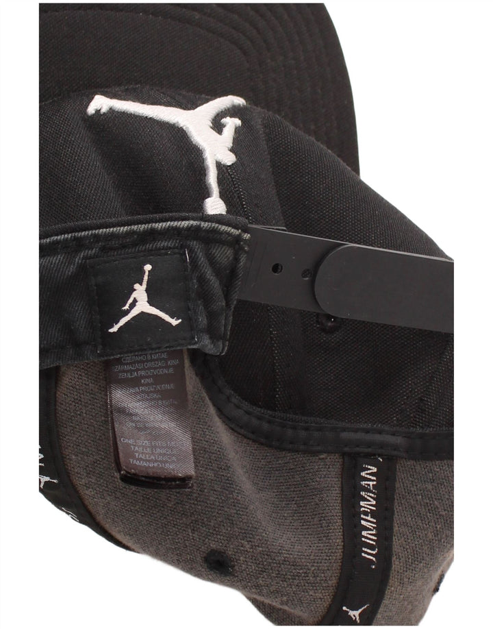 Jordan Mens Graphic Baseball Cap One Size Black Polyester