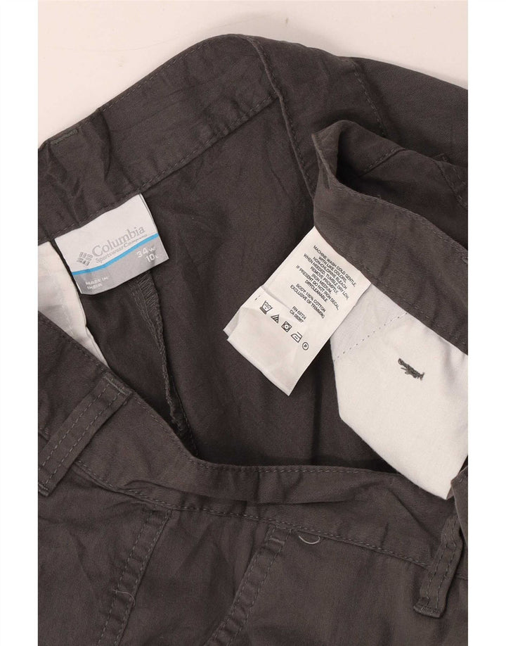 Columbia Mens Regular Chino Shorts W34 Large Grey Cotton