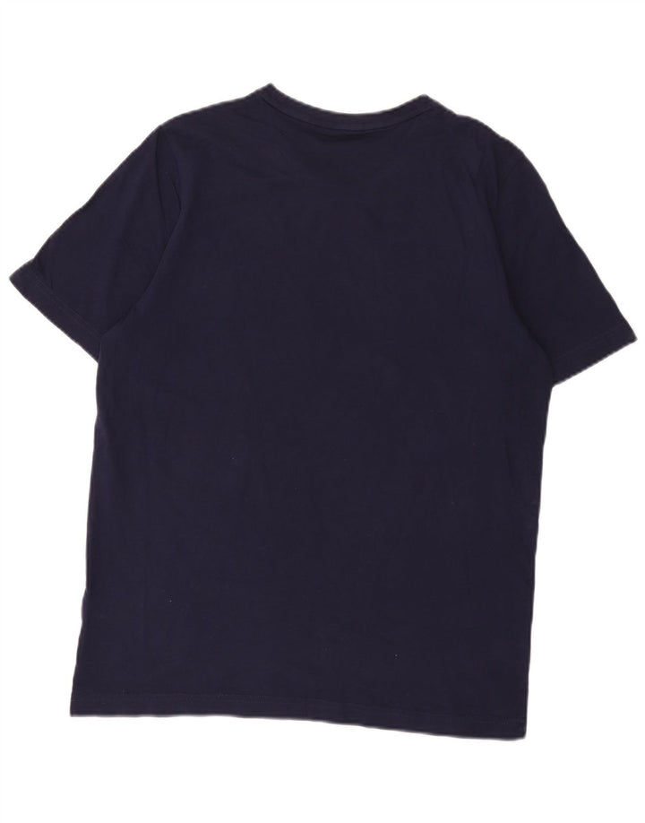 Puma Mens Graphic T-Shirt Top Medium Navy Blue