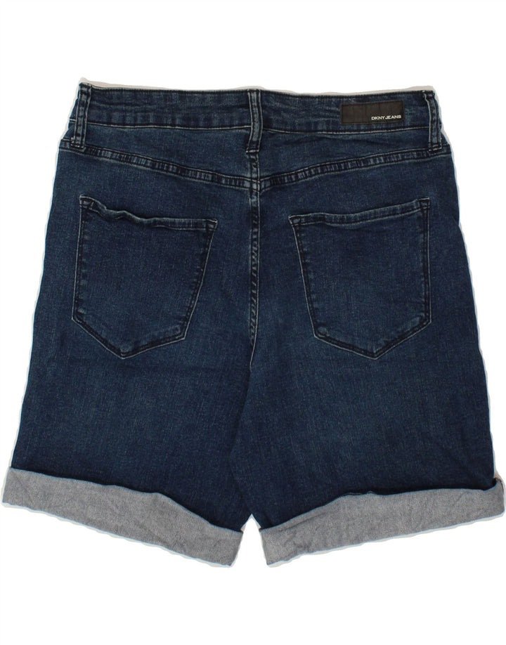 DKNY Womens Denim Shorts US 8 Medium W30  Navy Blue Cotton Vintage Dkny and Second-Hand Dkny from Messina Hembry 