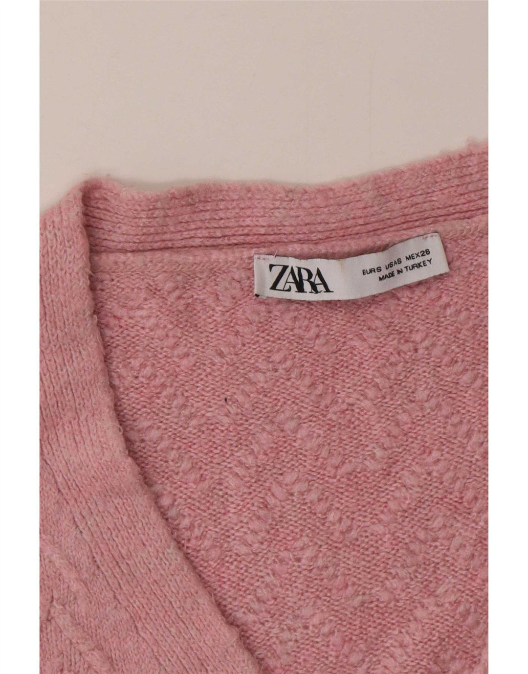Zara Womens Oversized Cardigan Sweater UK 10 Small Pink
