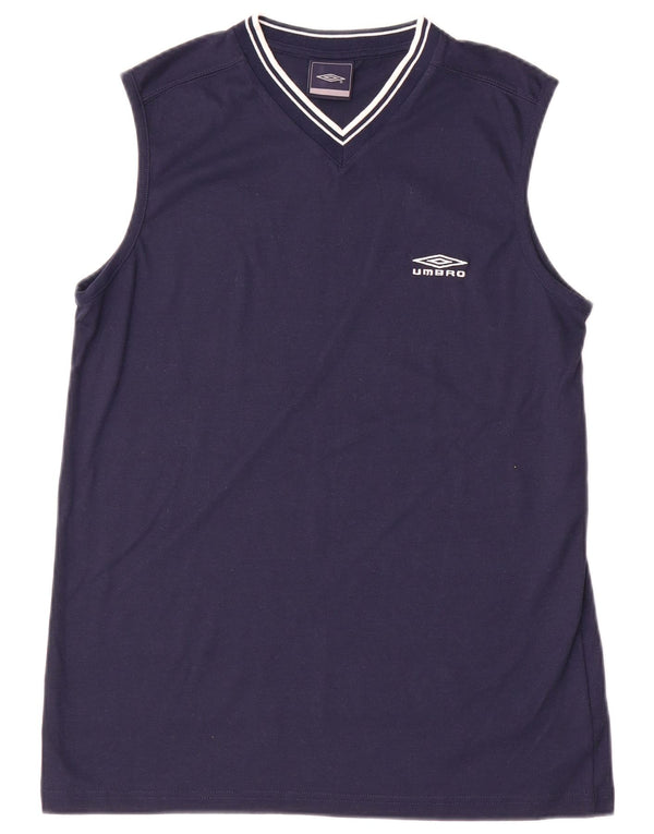 Umbro Mens Vest Top Medium Navy Blue Polyester