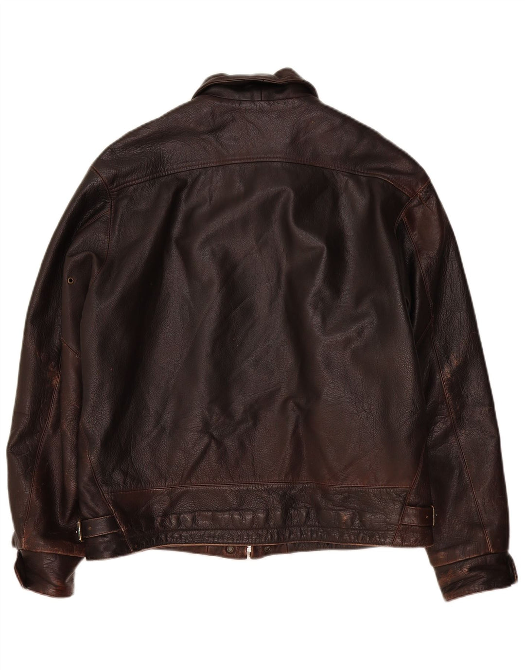 veste en cuir homme vintage IT 48 Marron moyen