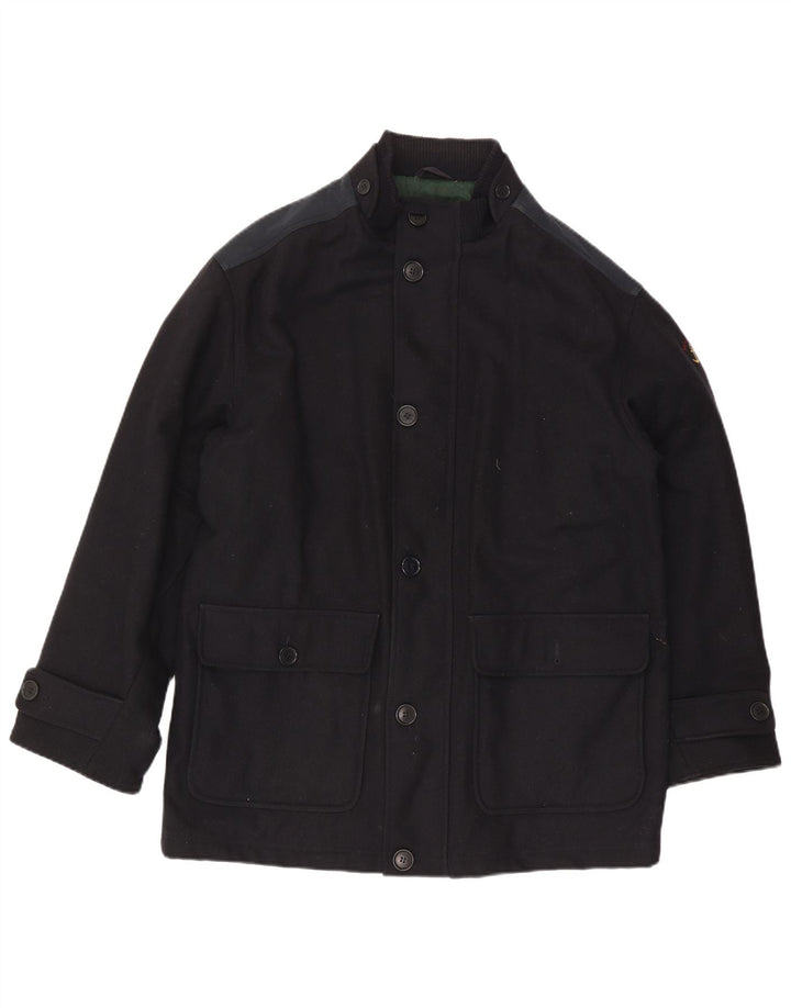 Sea & Sky Herre Utility Jacket UK 40 Large Navy Blue Wool