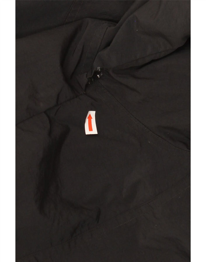 VINTAGE Mens Bomber Jacket UK 40 Large Black Nylon Vintage Vintage and Second-Hand Vintage from Messina Hembry 