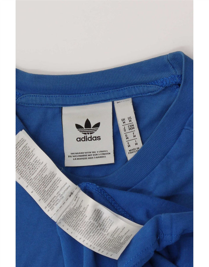 Adidas T-Shirt Homme Top Bleu Moyen Coton