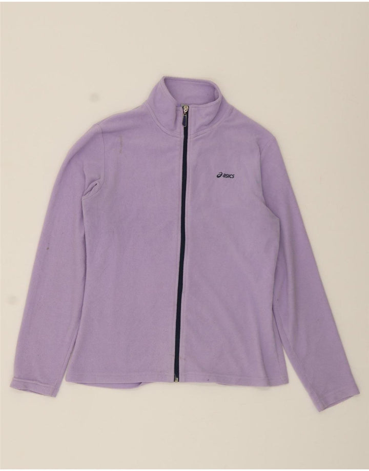 ASICS Womens Fleece Jacket UK 14 Large Purple Polyester Vintage Asics and Second-Hand Asics from Messina Hembry 