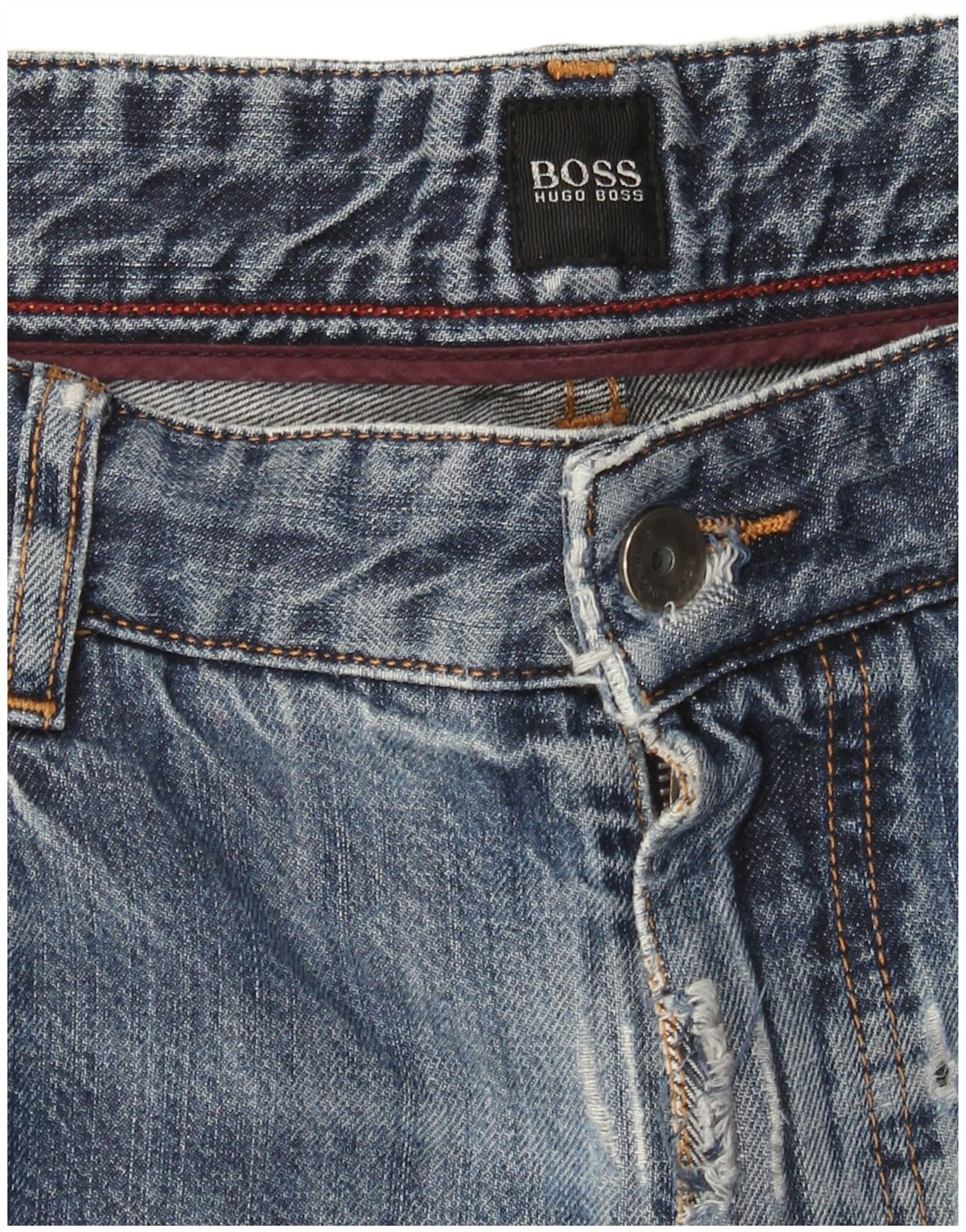 Męskie proste dżinsy Hugo Boss W36 L31 niebieskie