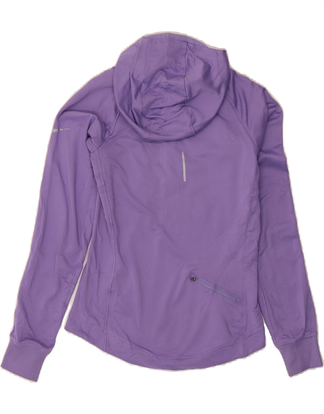 NIKE Womens Hooded Zip Neck Pullover Tracksuit Top UK 10 Small Purple Vintage Nike and Second-Hand Nike from Messina Hembry 