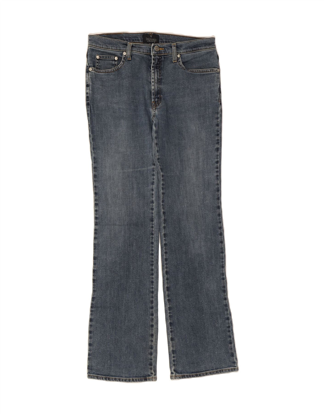 TRUSSARDI Womens Bootcut Jeans W29 L31 Blue Cotton Vintage Trussardi and Second-Hand Trussardi from Messina Hembry 