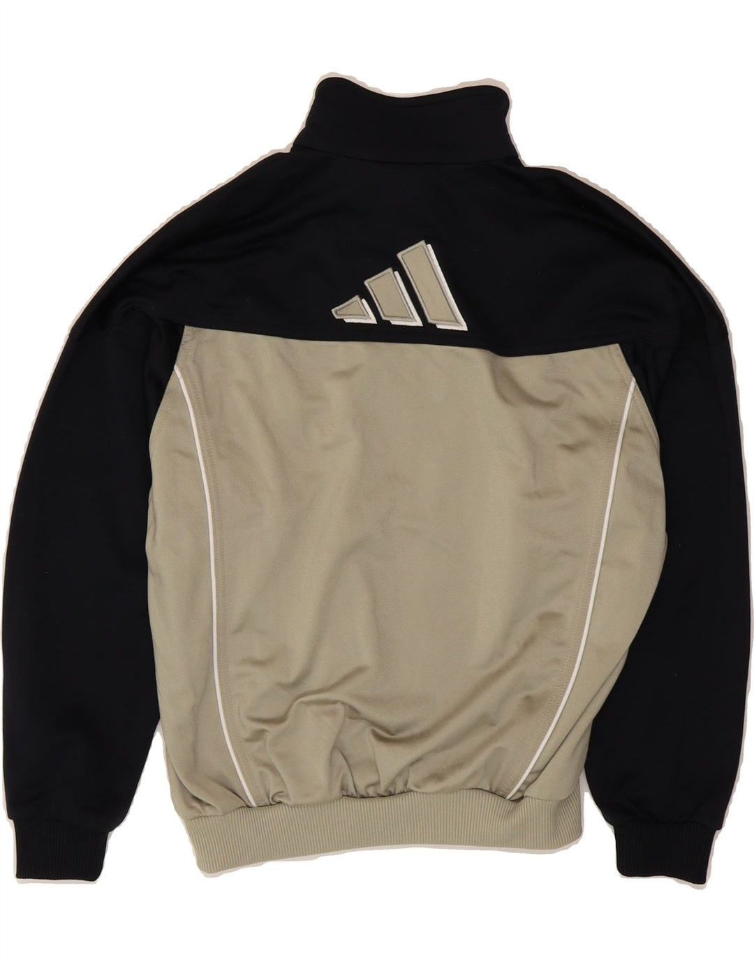 ADIDAS Boys Tracksuit Top Jacket 11-12 Years Grey Colourblock Polyester Vintage Adidas and Second-Hand Adidas from Messina Hembry 