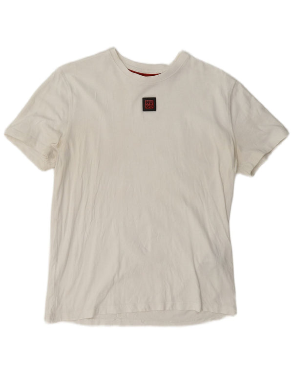 Camiseta Hugo Boss Hombre Top Medium Blanco Algodón