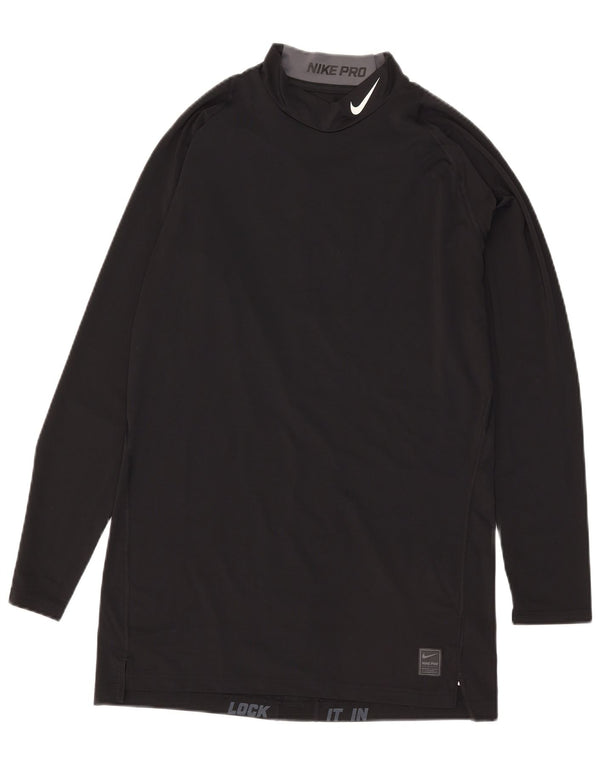 Nike Haut de compression graphique à manches longues pour homme 2XL Noir Polyester