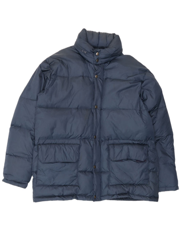 Invicta Mens Hooded Loose Fit Padded Jacket UK 38 Medium Navy Blue