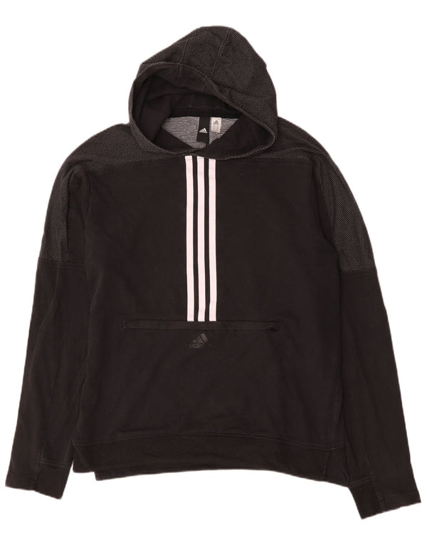 Adidas Herre hættetrøje Jumper Medium Sort Bomuld
