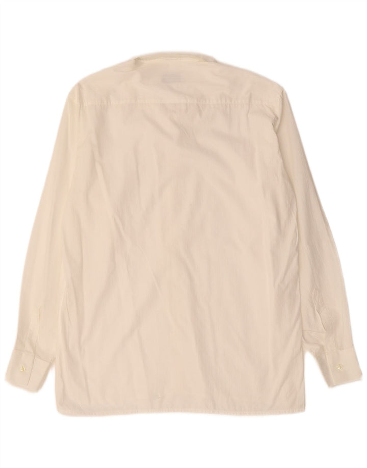 Vintage Mens Shirt Medium White Cotton