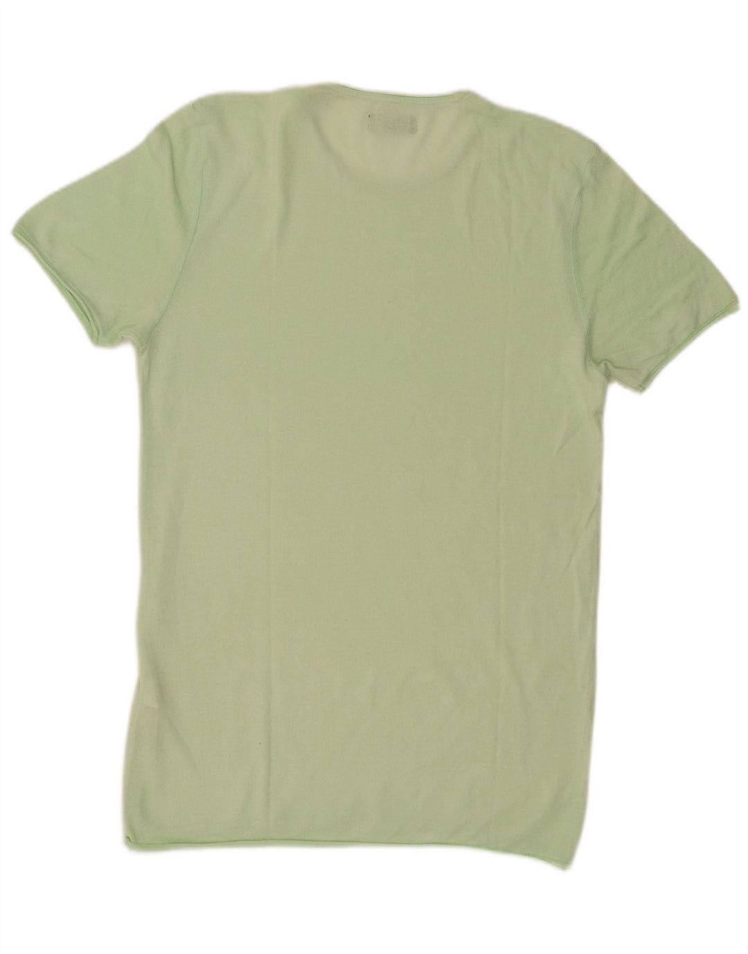 Zara Mens T-Shirt Top Medium Green Cotton