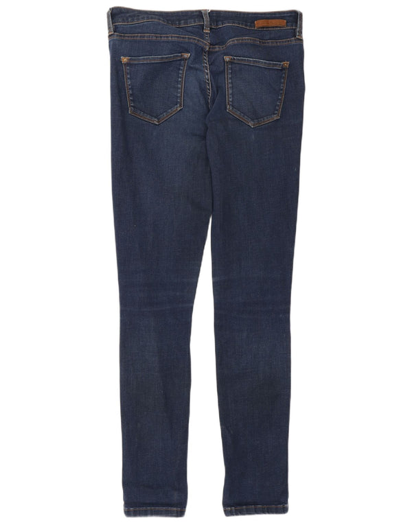 Massimo Dutti Damen Skinny Jeans EU 38 Small W28 L30 Marineblau Baumwolle
