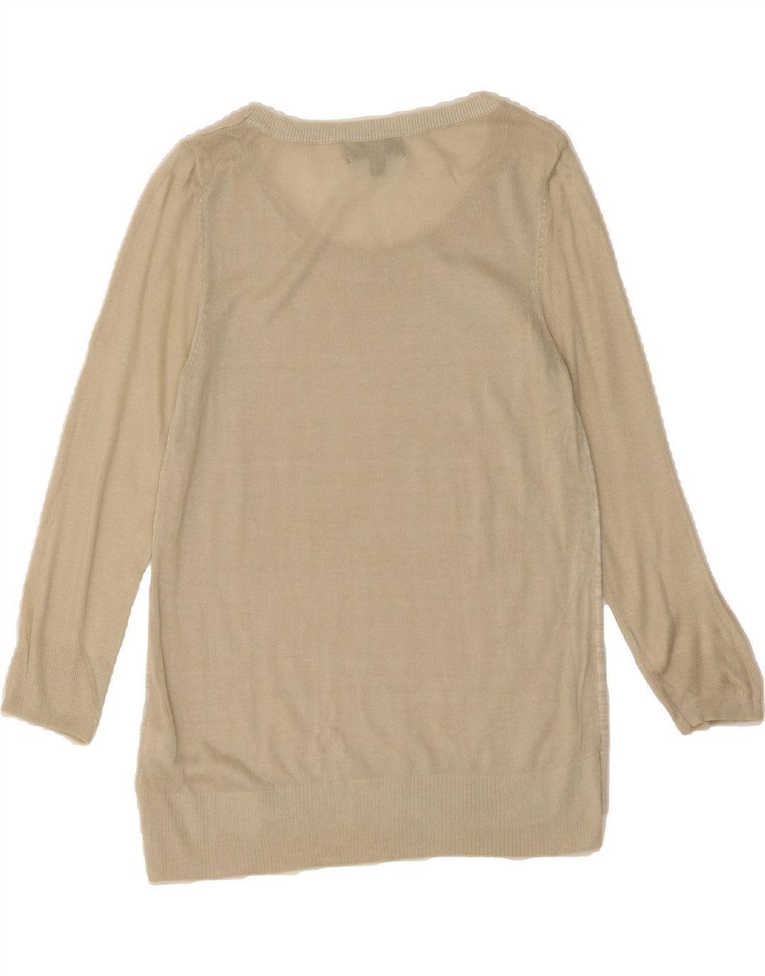 MOSSIMO Womens Boat Neck Jumper Sweater UK 12 Medium Beige Flecked Vintage Mossimo and Second-Hand Mossimo from Messina Hembry 