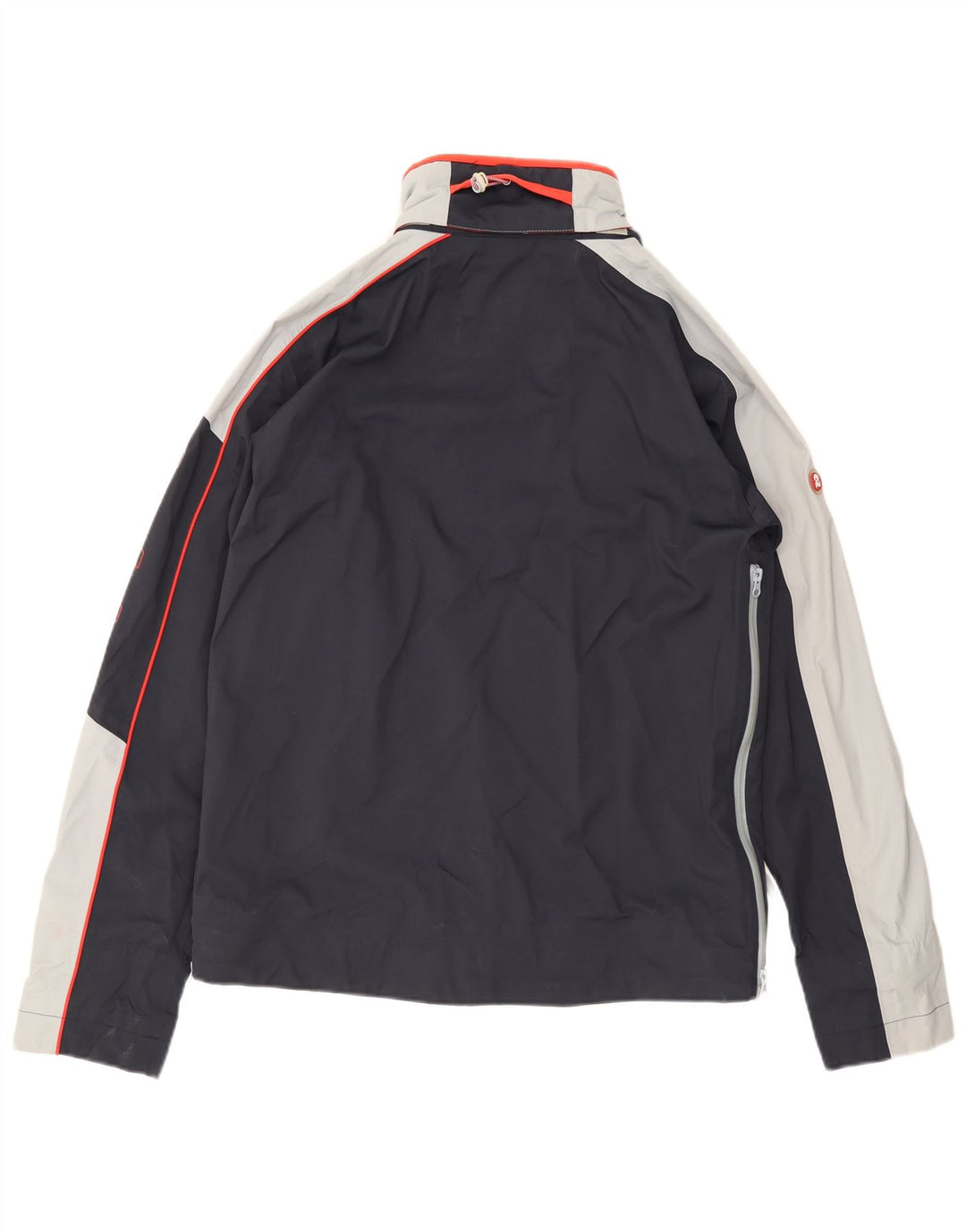 Invicta Womens Graphic Rain Jacket UK 16 Large Navy Blue Colourblock