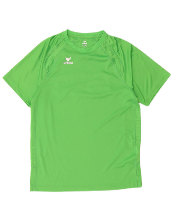 Erima Mens Graphic T-Shirt Top Medium Green Polyester