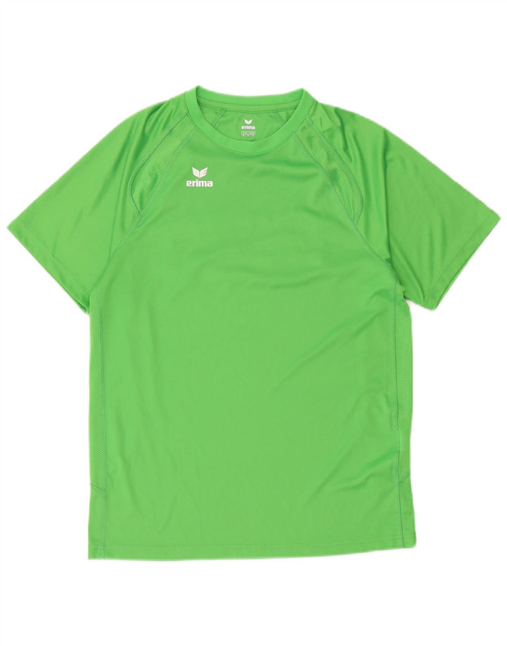 Erima Herre Grafisk T-Shirt Top Medium Grøn Polyester