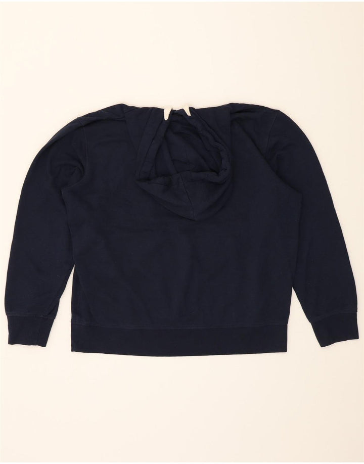 JACK & JONES Mens Hoodie Jumper XL Navy Blue Polyester Vintage Jack & Jones and Second-Hand Jack & Jones from Messina Hembry 