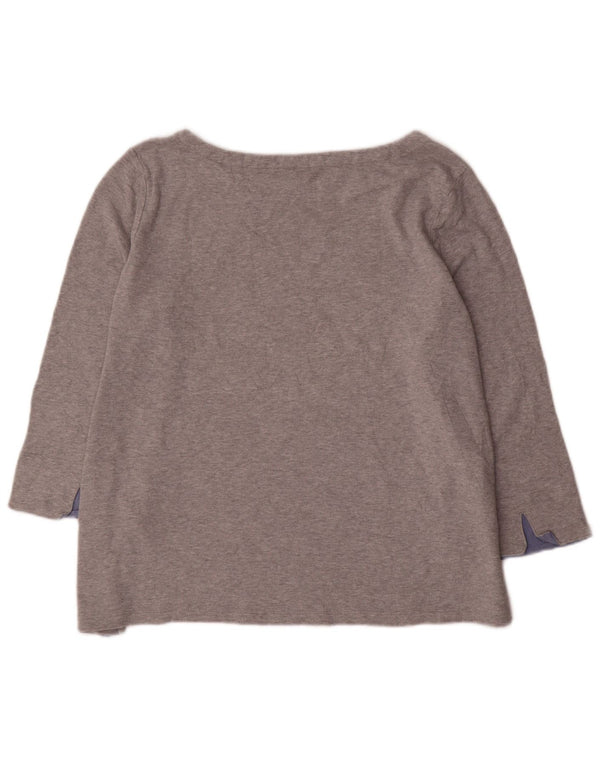 Nautica Dame Top 3/4 ærmer UK 18 XL Grå Bomuld