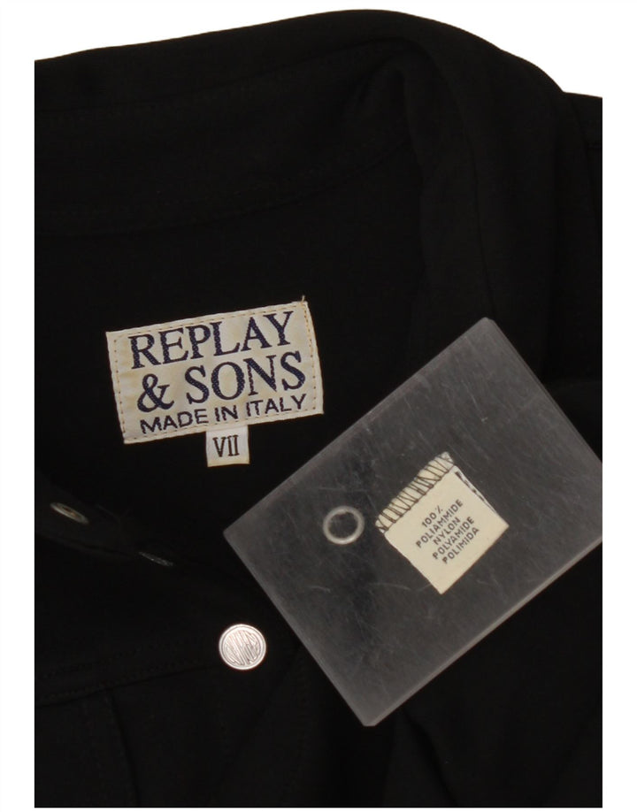 REPLAY AND SONS Girls Pullover Shirt 13-14 Years Black Polyamide