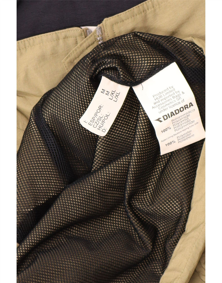 Diadora Mens Rain Jacket UK 38 Medium Khaki Polyamide