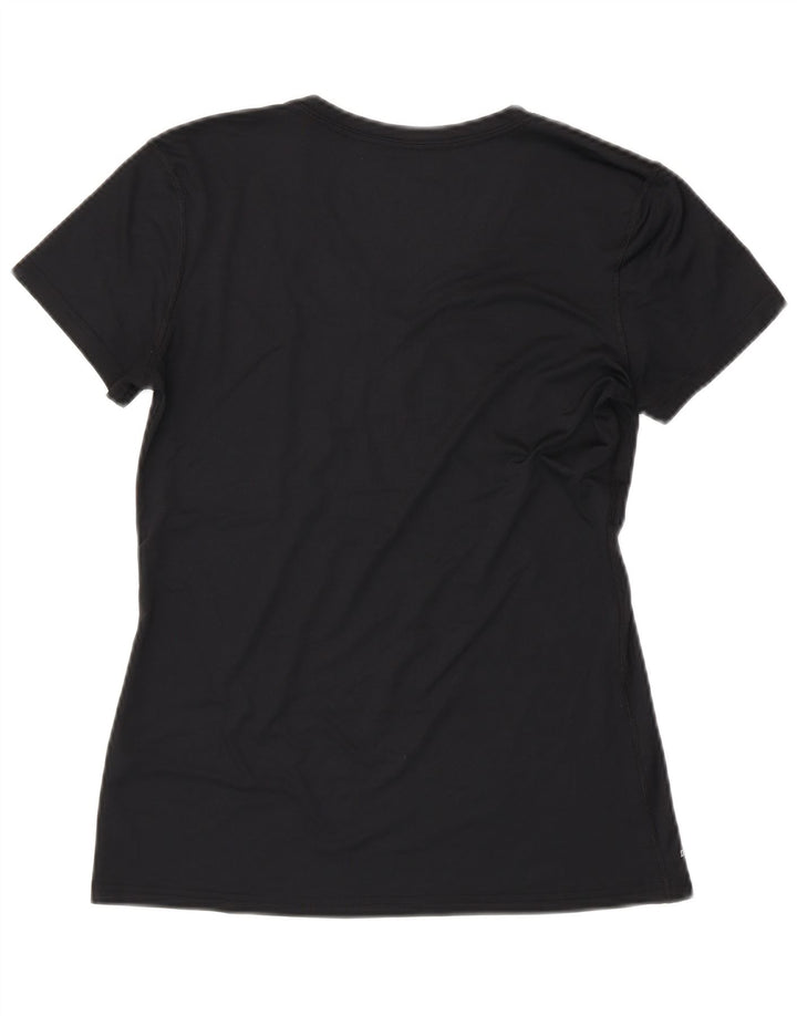 NIKE Damen Purdue Graphic T-Shirt Top UK 12 Medium Schwarz
