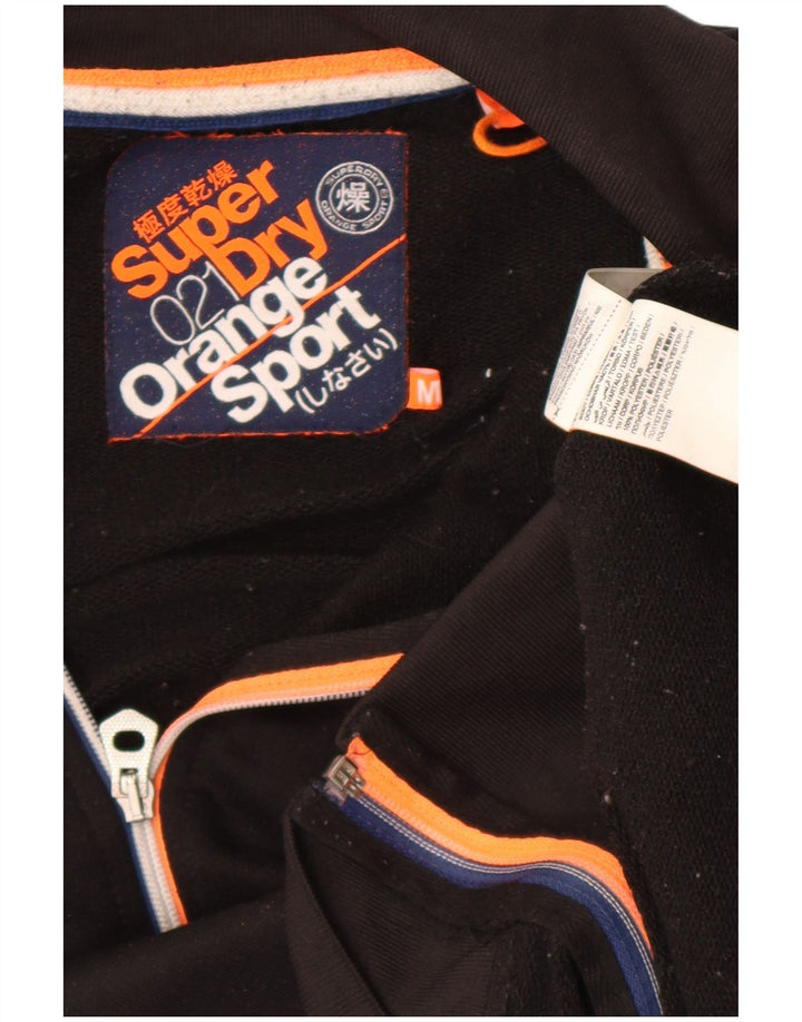 Męska kurtka dresowa Superdry, średni czarny poliester