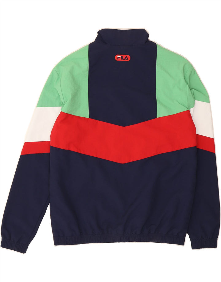FILA Boys Tracksuit Top Jacket 13-14 Years Multicoloured Colourblock Vintage Fila and Second-Hand Fila from Messina Hembry 